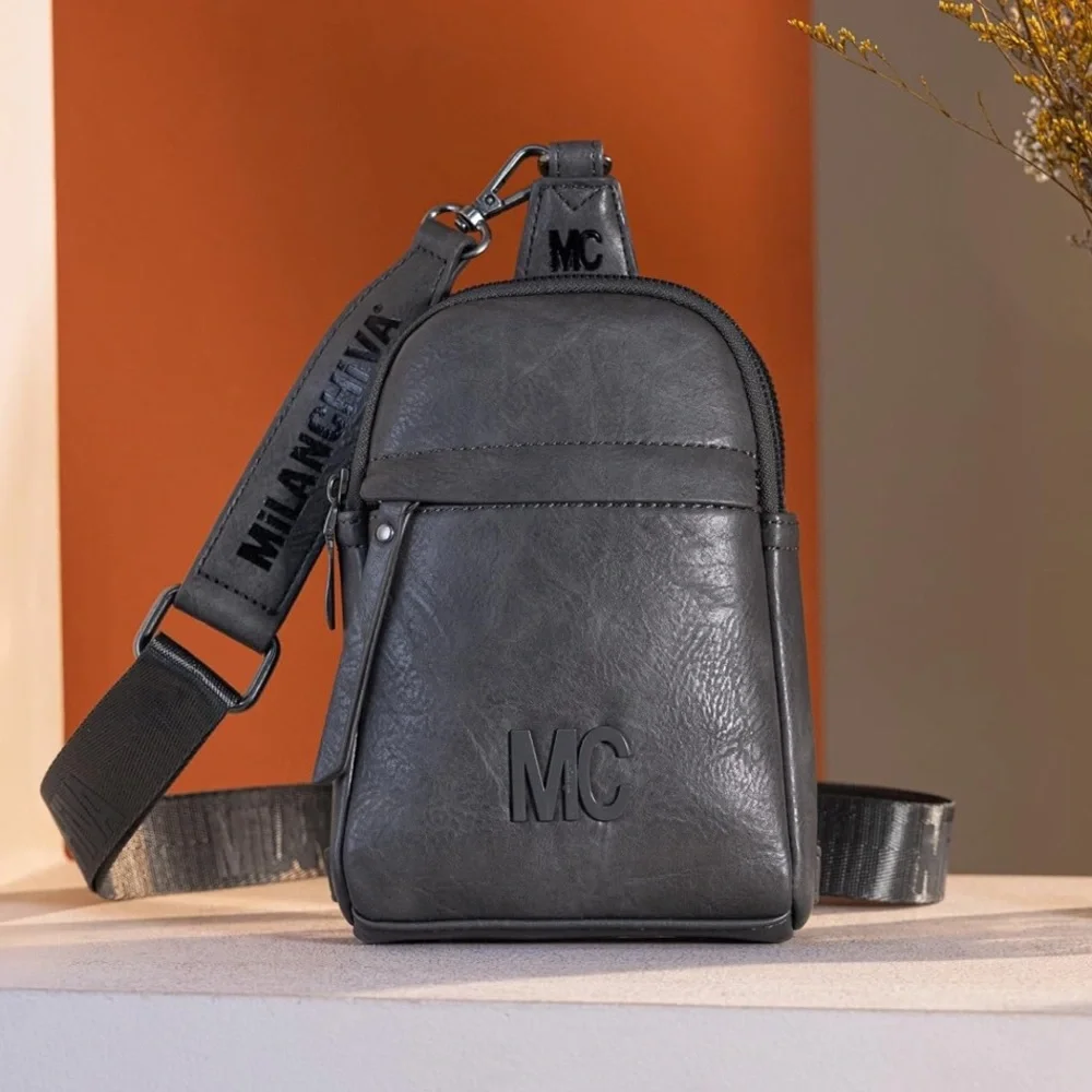 Dark grey sling bag - Picture 3 of 7